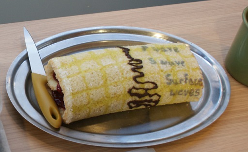 seismograph cake